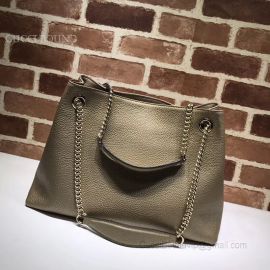 Gucci Soho Leather Shoulder Bag Bronze 308982