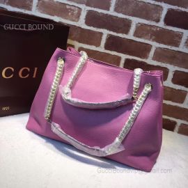 Gucci Soho Leather Shoulder Bag Purple 308982