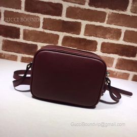 Gucci Soho Small Leather Disco Bag Wine 308364